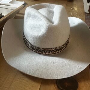 Grey small brimmed cowboy  Hat